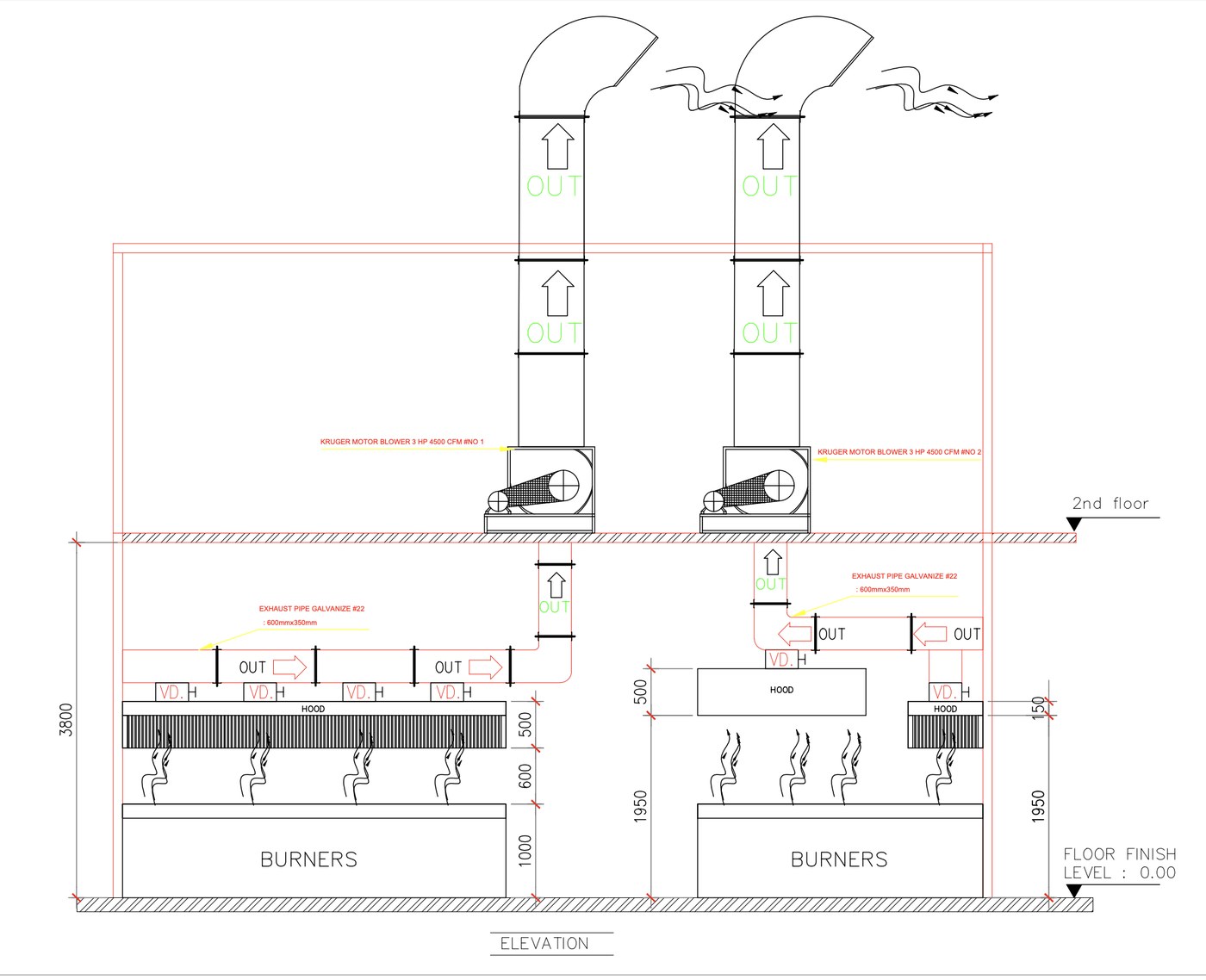 Restaurant kitchen design plan sample 6