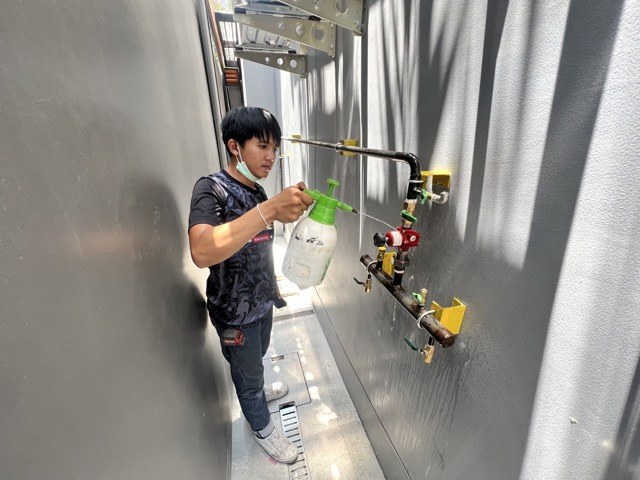 Restaurant gas piping project Restaurant gas system installation 2