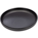Melamine Round Reimen Plate 7.5" (Zen Series, Black)