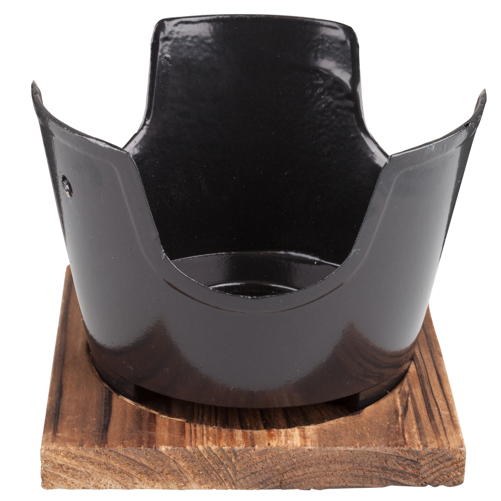 アルミ丸コンロ 黒 13.5 cm