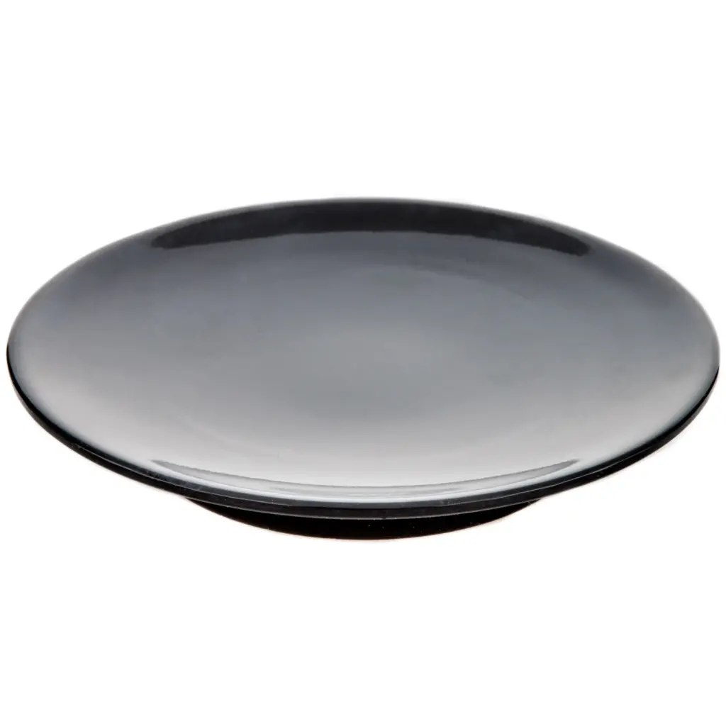 メラミン寿司丸皿 6.25" (ZEN SERIES, 黒)