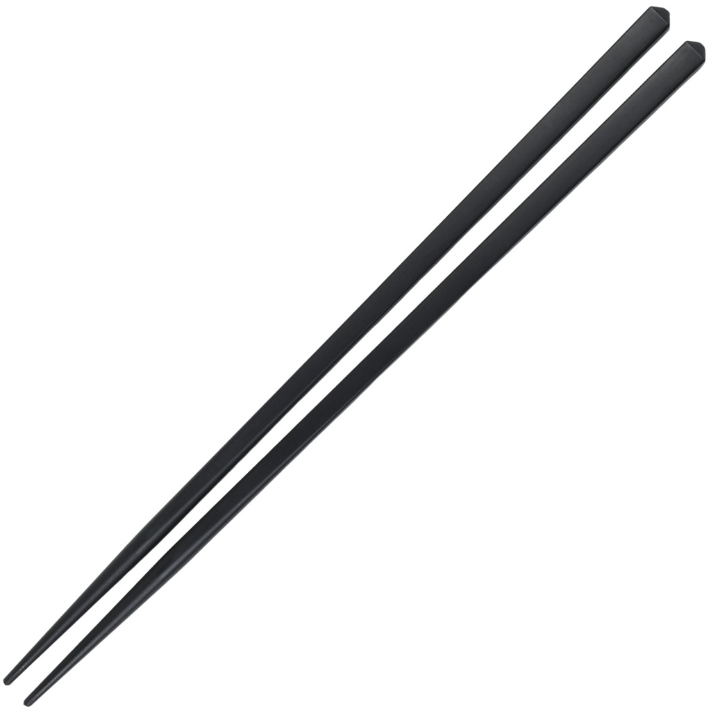 Black Square Chopsticks 25 cm (10 Pairs)