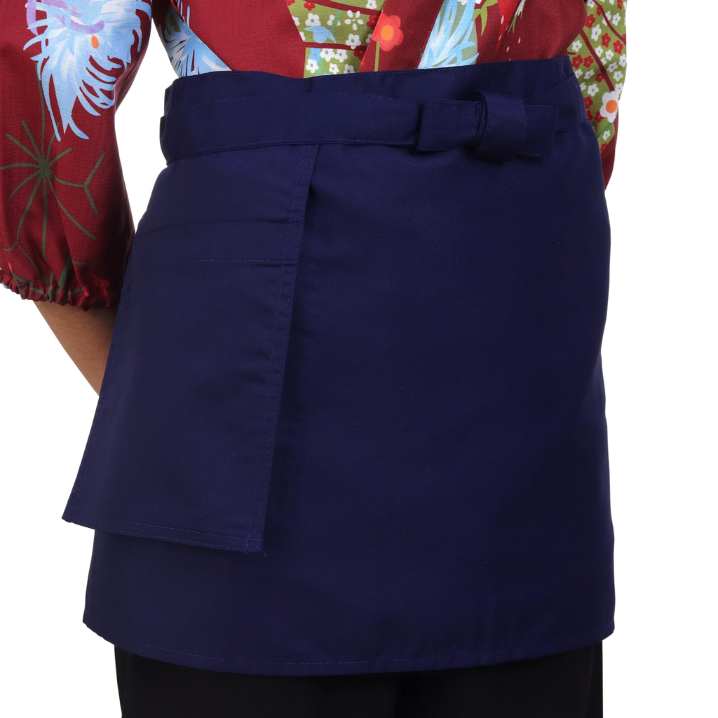Blue Short Apron 40 cm