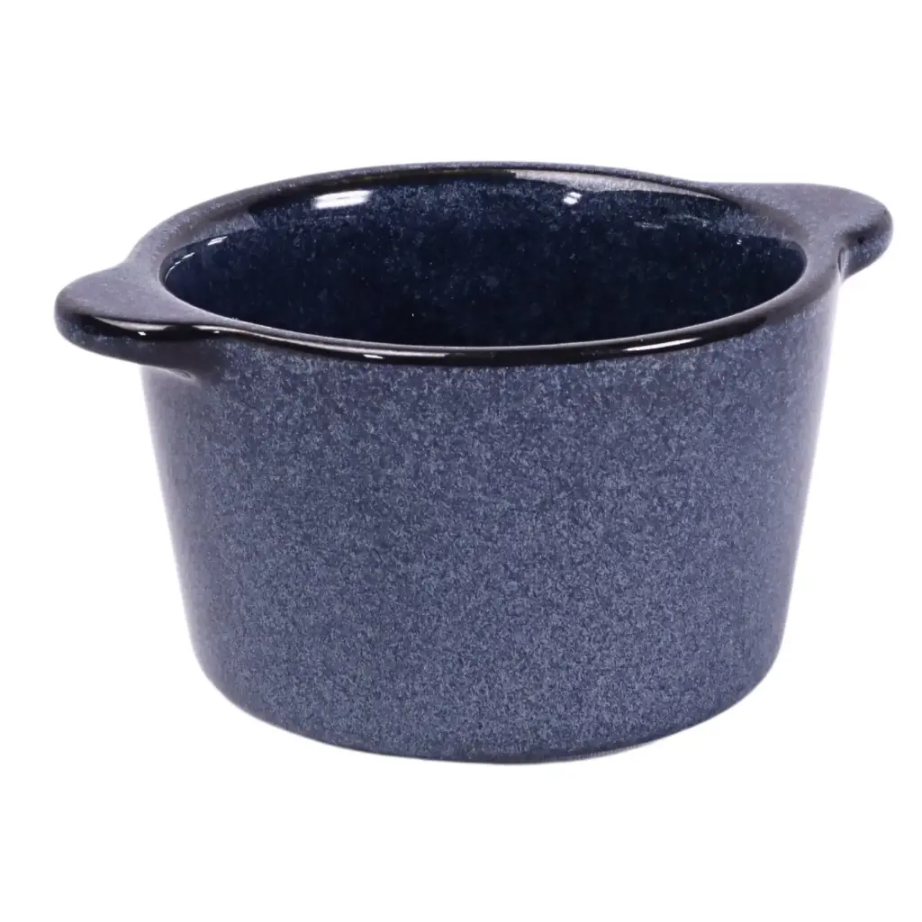 Bowl with Double Ear Handles 4.5" (Deep Blue)