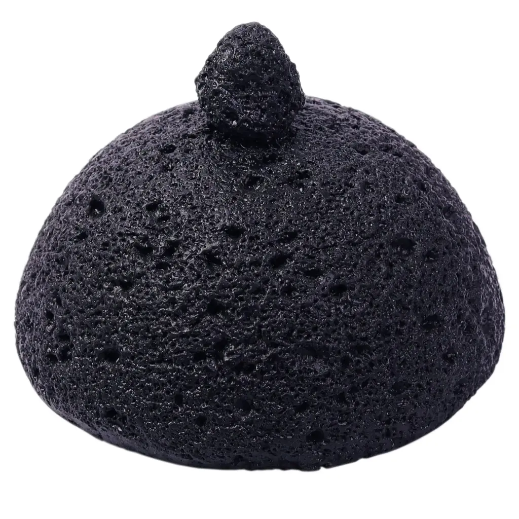 カルデラ皿 蓋 11 cm (黒隕石)