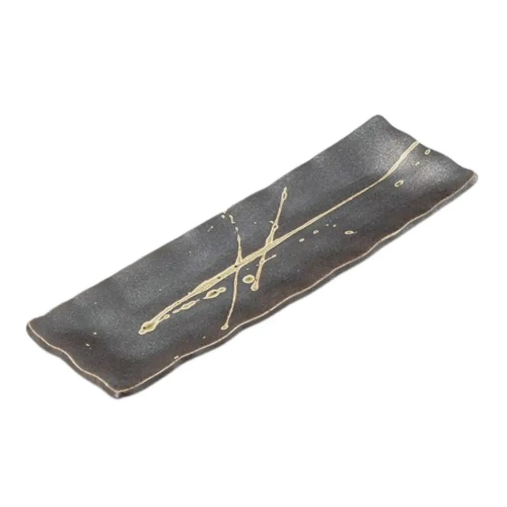 Cha Ran Hake Sanma Long Plate 12.5"
