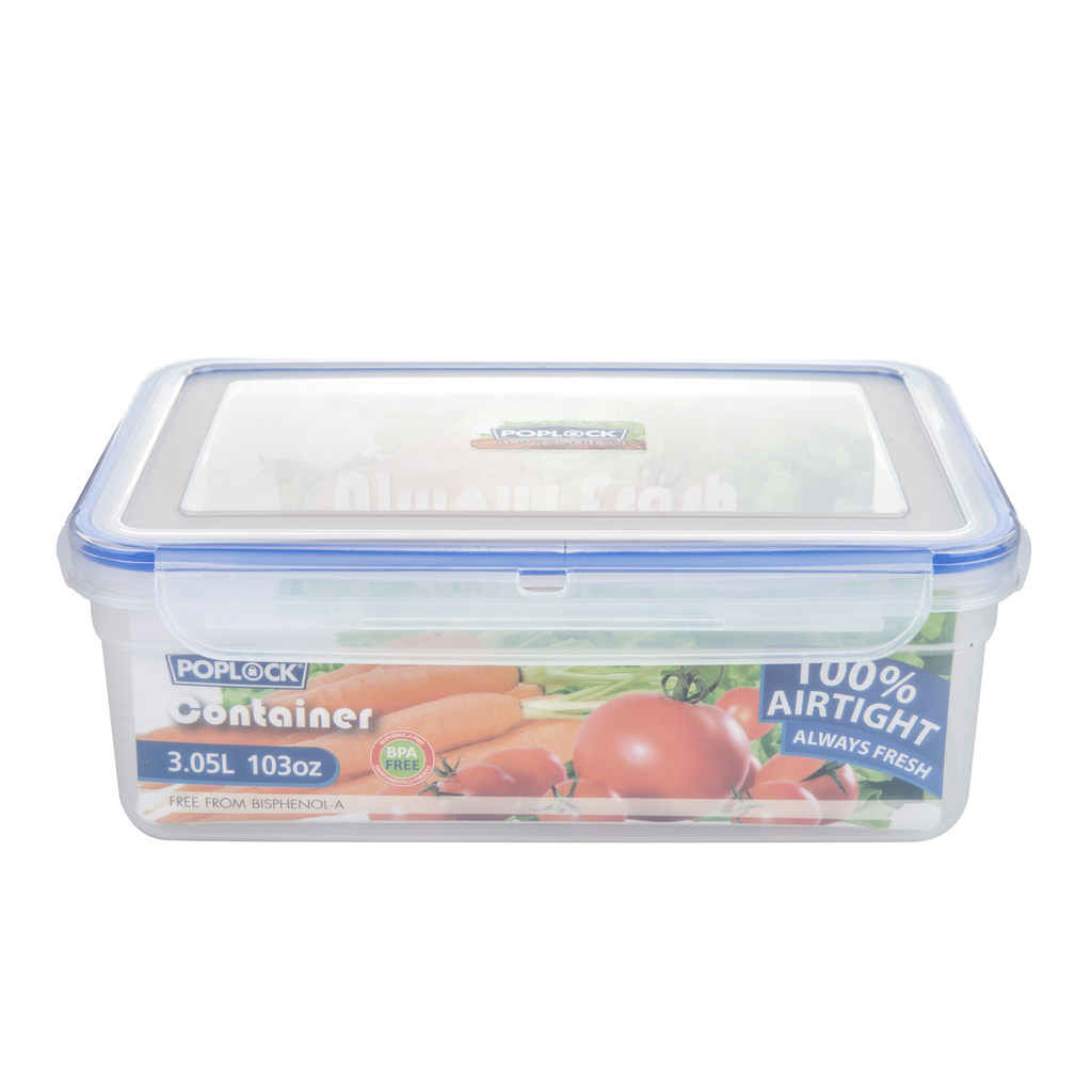 食品保存容器 3,050 ml (POPLOCK, #9125)