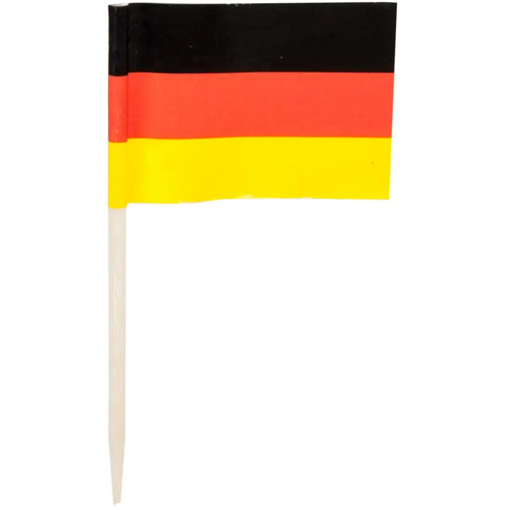 German Flag Toothpicks (100 Pcs)