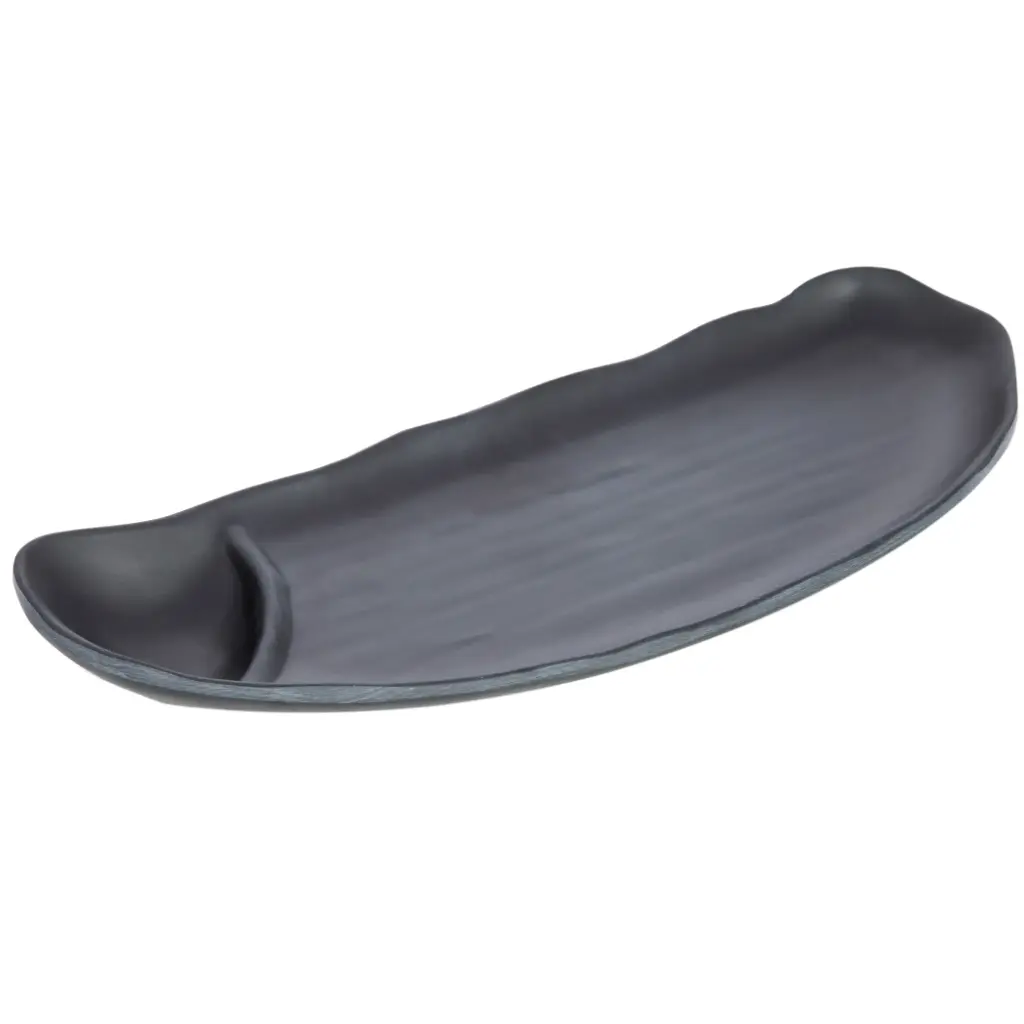 Melamine Gyoza Plate 10.75" (Zen Series, Black)