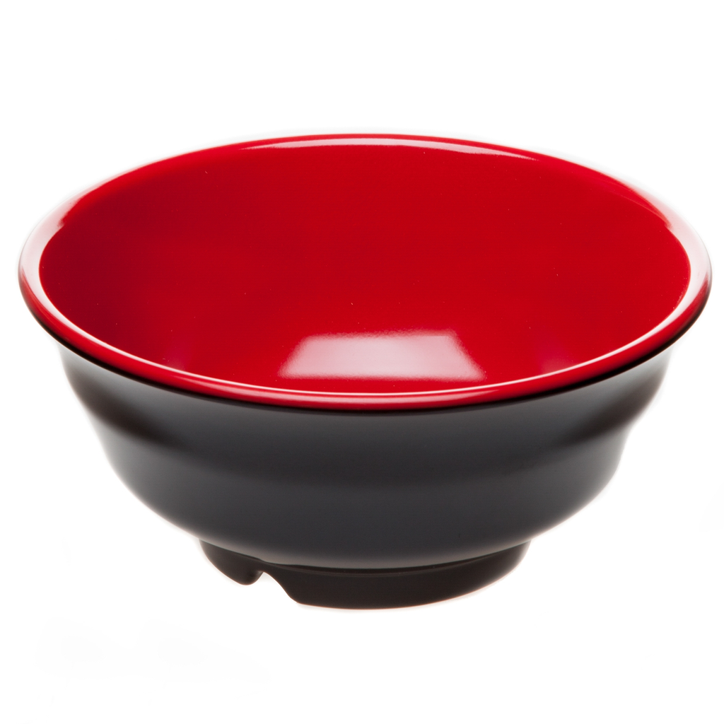 Gyudon Bowl 6" (Black-Red)