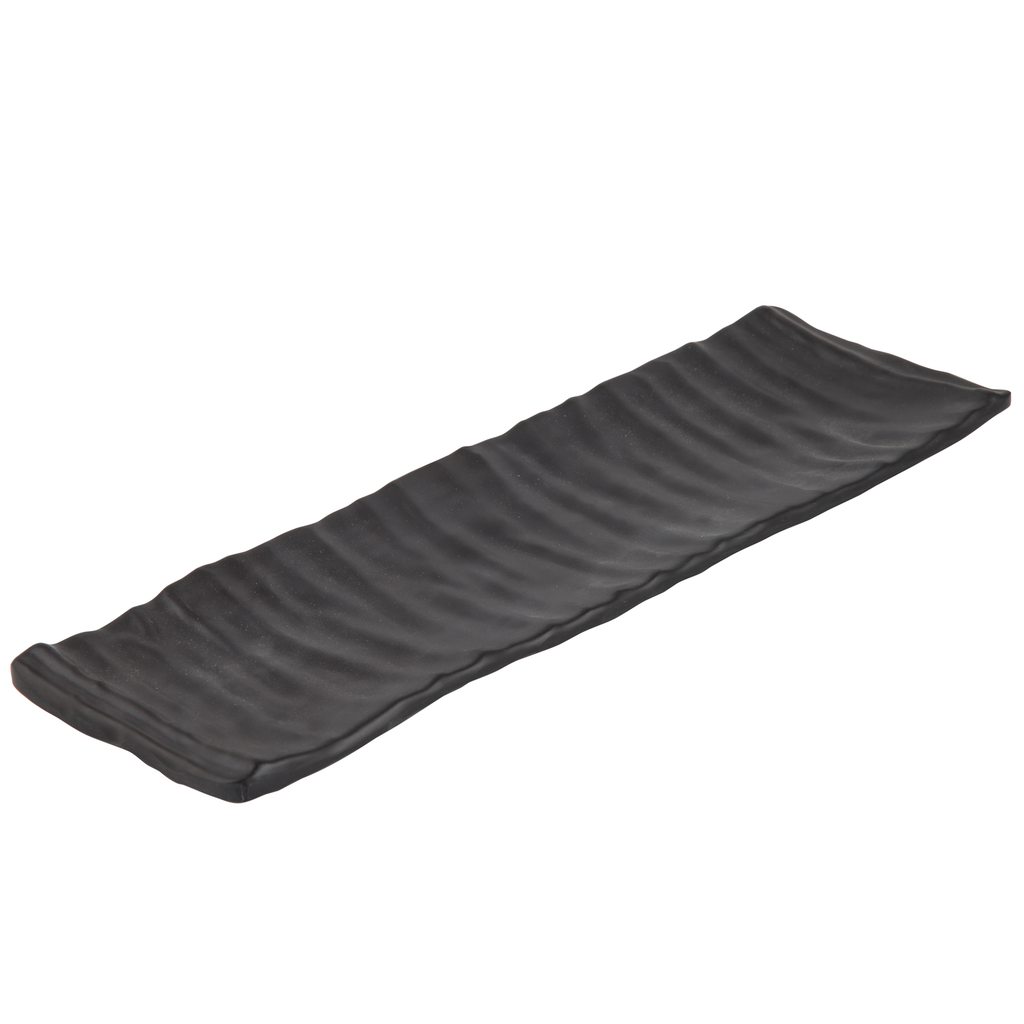 メラミン巻寿司皿 12.75" (ZEN SERIES, 黒)
