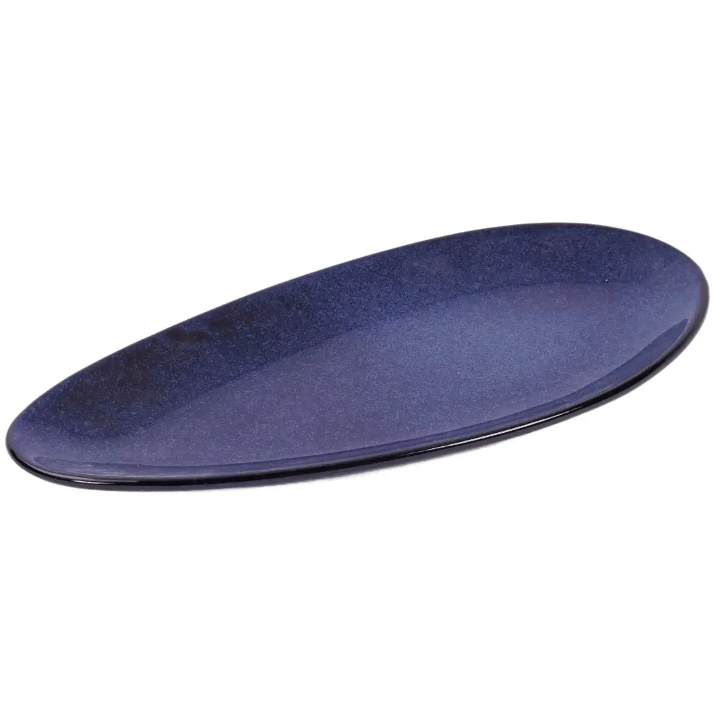 Oval Plate 16" (Deep Blue)
