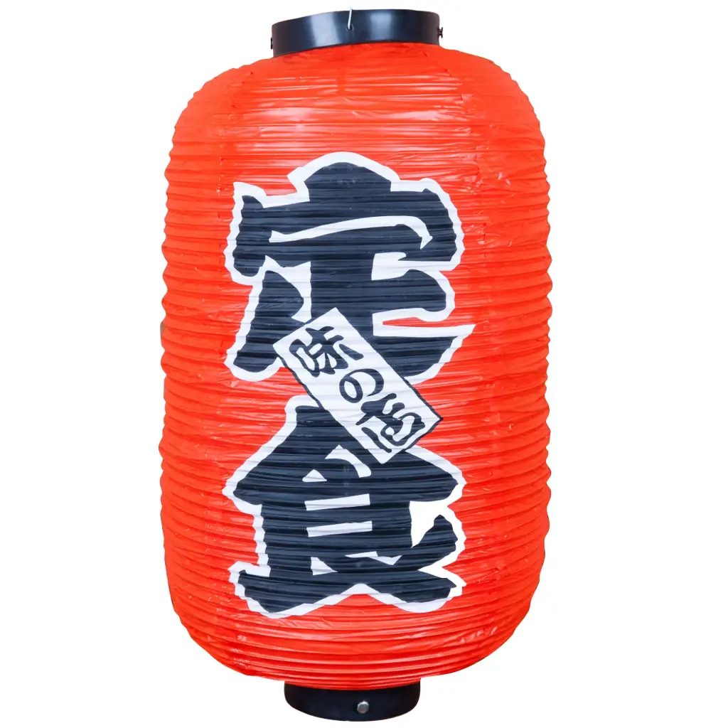 Japanese Lantern Teshoku 24x60 cm (PVC, Red)