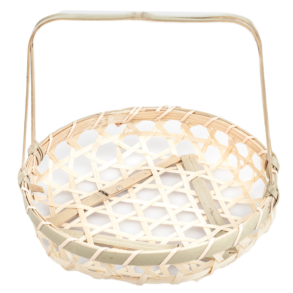 Round Basketry with Handle 16 cm