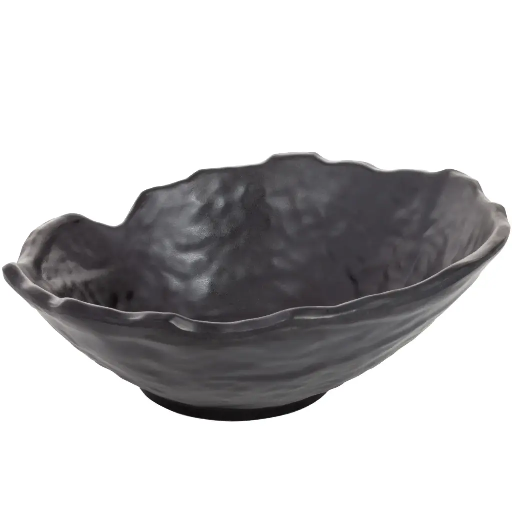 Melamine Salad Bowl 9" (Zen Series, Black)