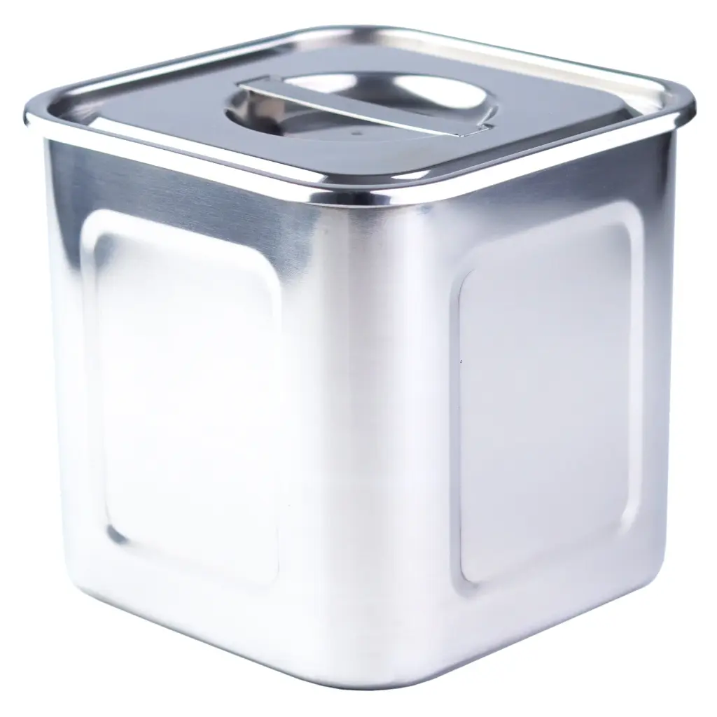 Stainless Steel Square Food Container 15 cm (18-8)