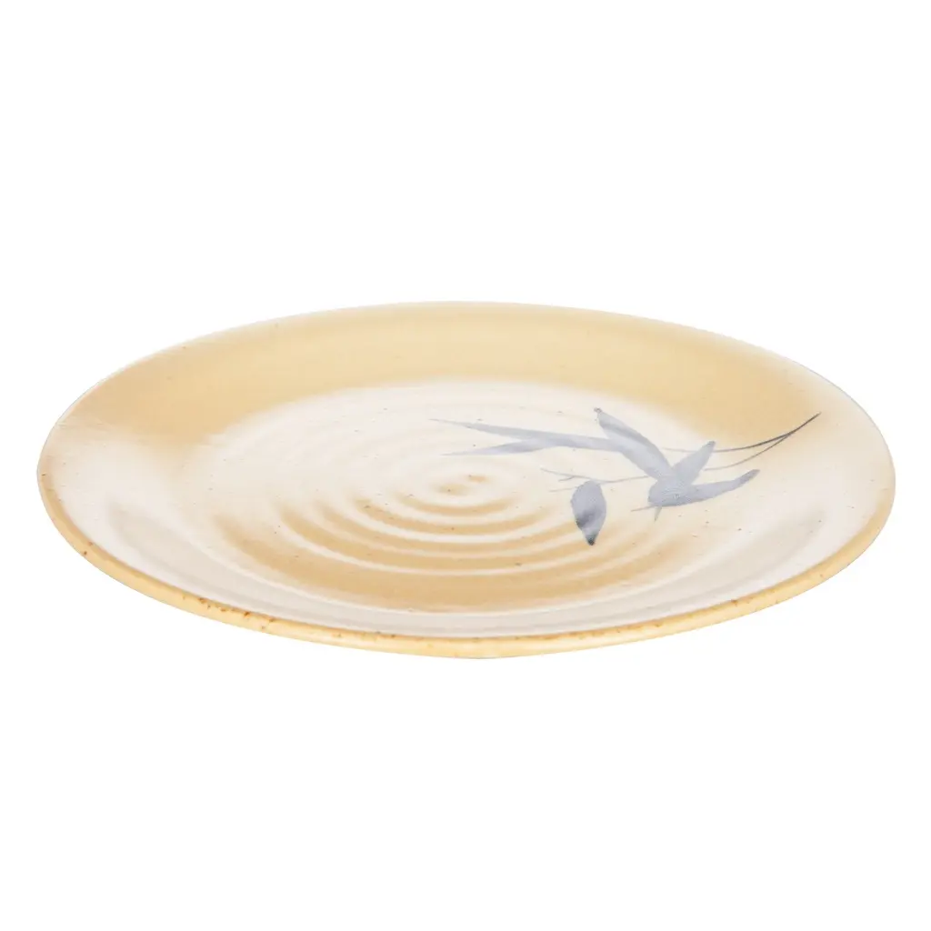 夏竹 丸皿大 7.5”