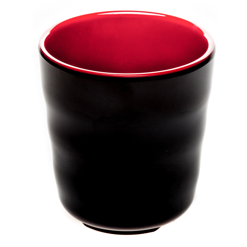 Tea Cup 3" (Black-Red)