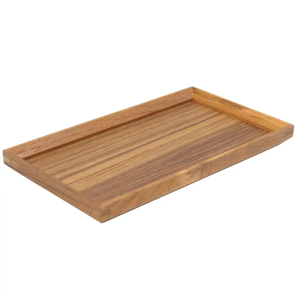 Teak Wood Tray 13x23 cm