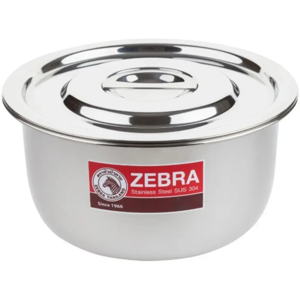 Zebra Stainless Steel Indian Pot 26 cm (18-8)