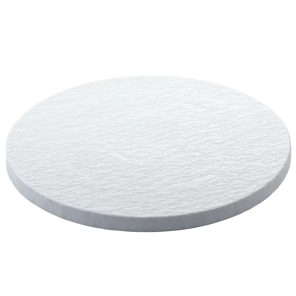 Round Flat Plate 12" (White Stone)