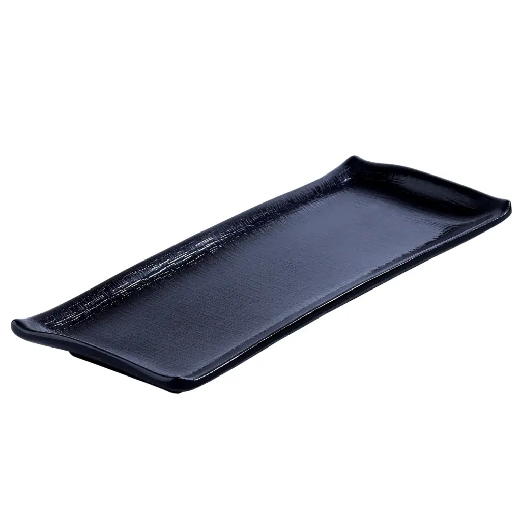 Melamine Maki Sushi Plate 11.2" (Zen Series, Black)