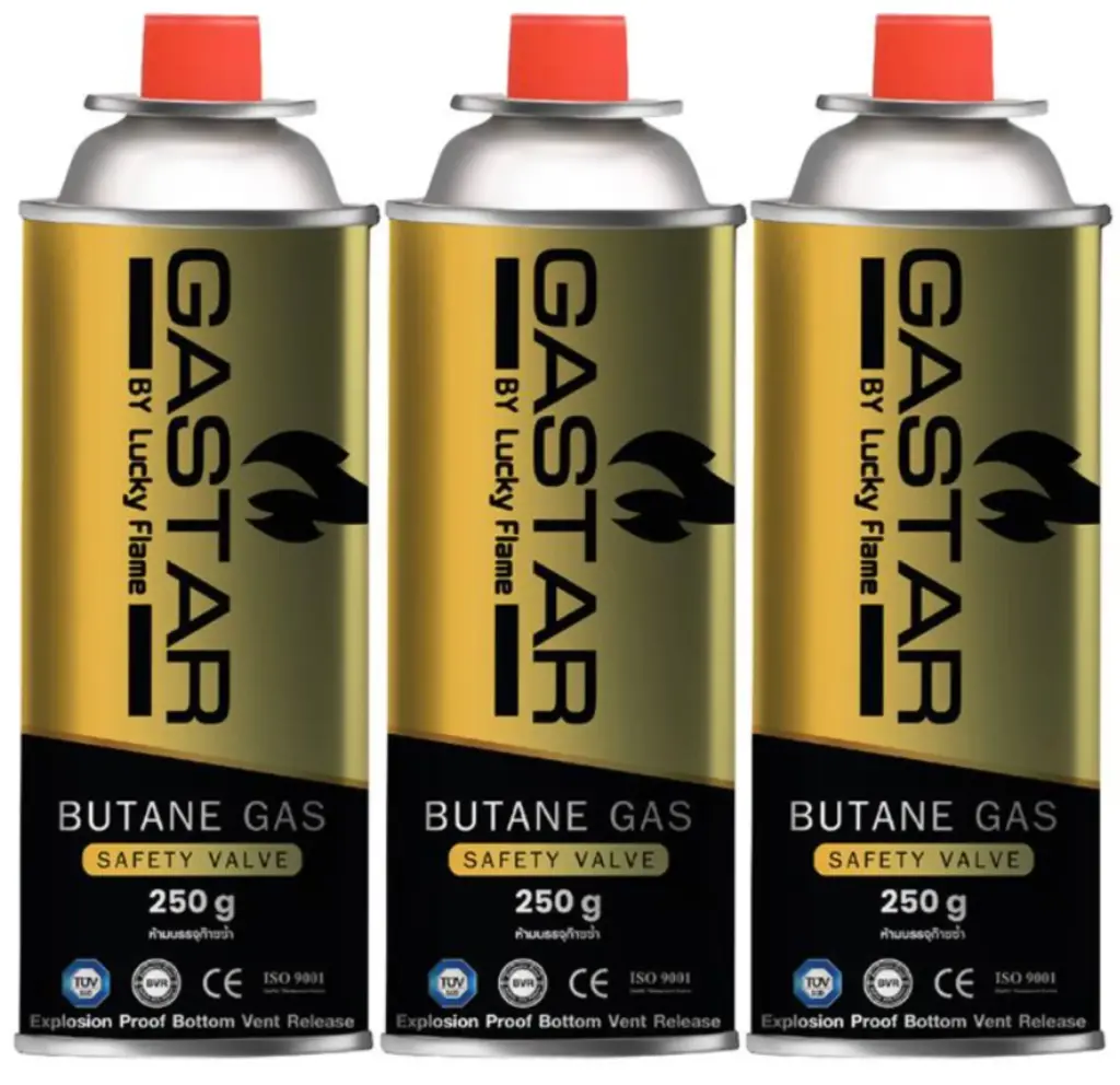 GASTAR Butane Gas Cartridge (3 Cans/Pack)