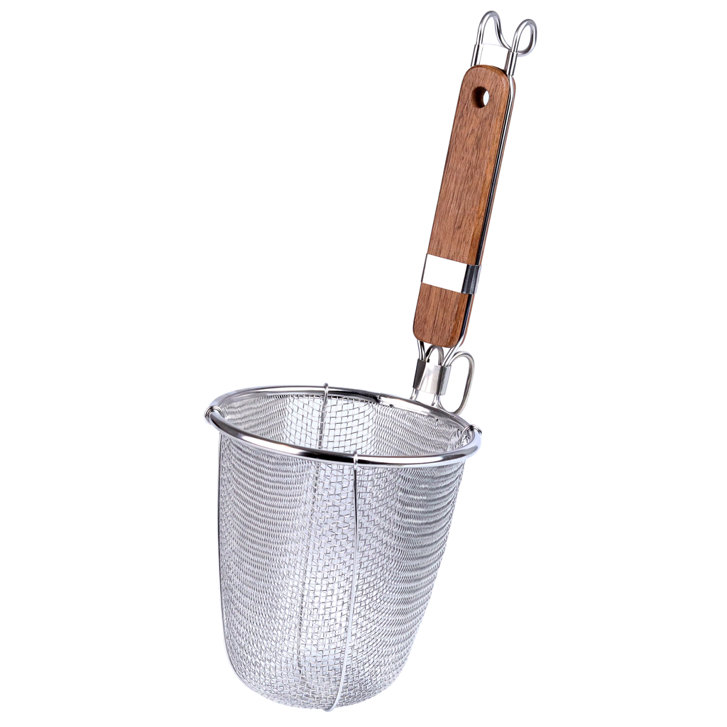 Ramen Strainer with Wooden Handle 14 cm (18-8)