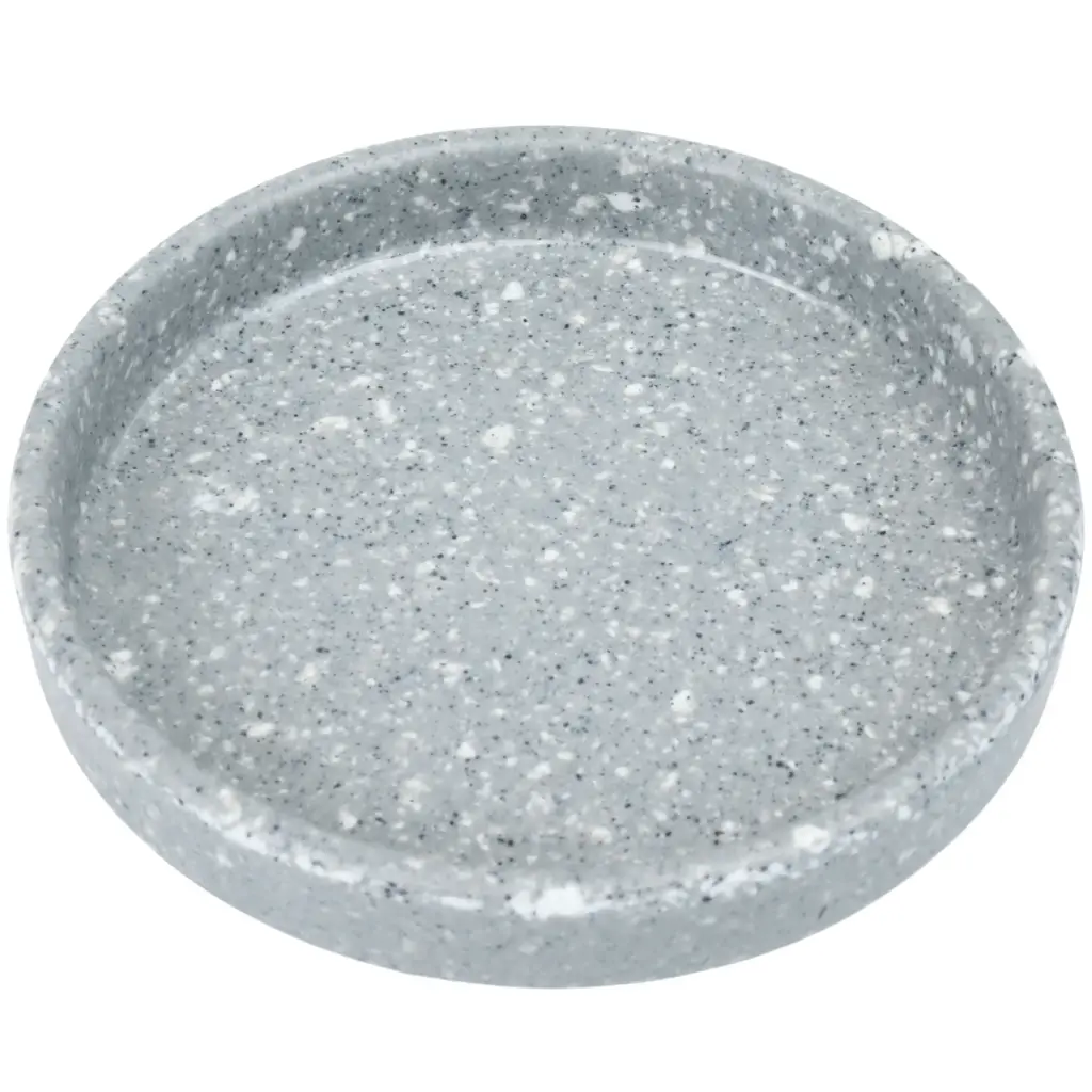 Melamine Cafe Round Plate 3.5" (Korean Stone Pattern)