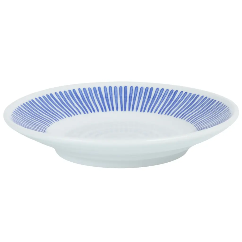 Round Plate 7.5" (Blue Rain Pattern)