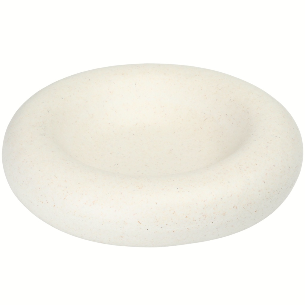 Melamine Round Plate with Sunken Well 6" (Genmai Pattern)