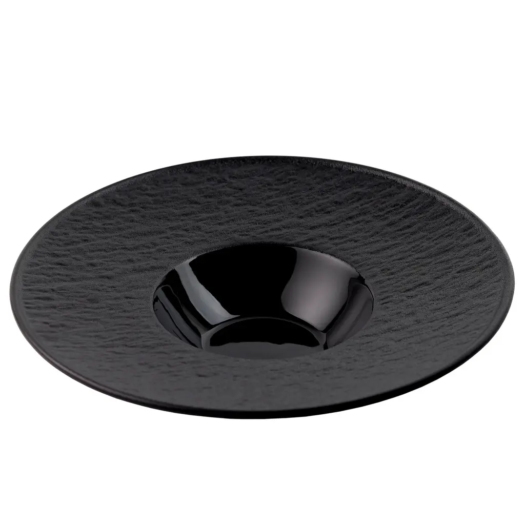 Round Soup Plate 11" (Black Stone)