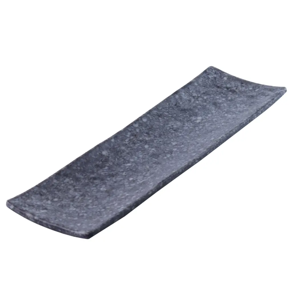 Melamine Maki Sushi Plate 14.5" (Black Marble)