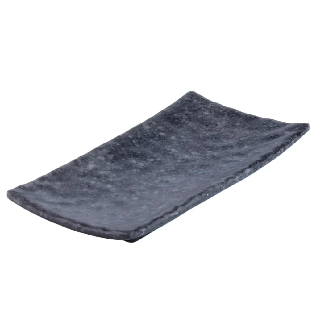 Melamine Maki Sushi Plate 8.25" (Black Marble)