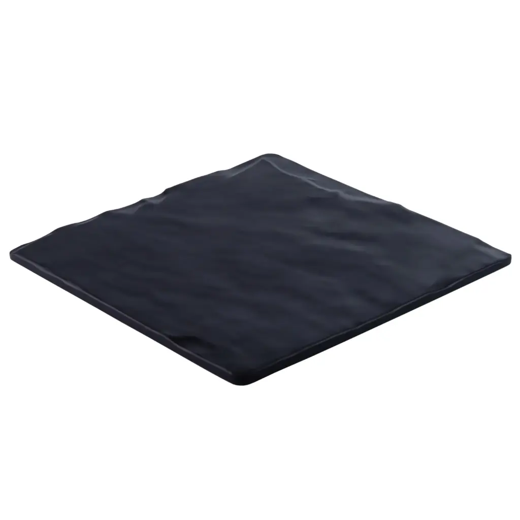 จานแผ่นหินจตุรัสสีดำ 9.75 นิ้ว Zen Series