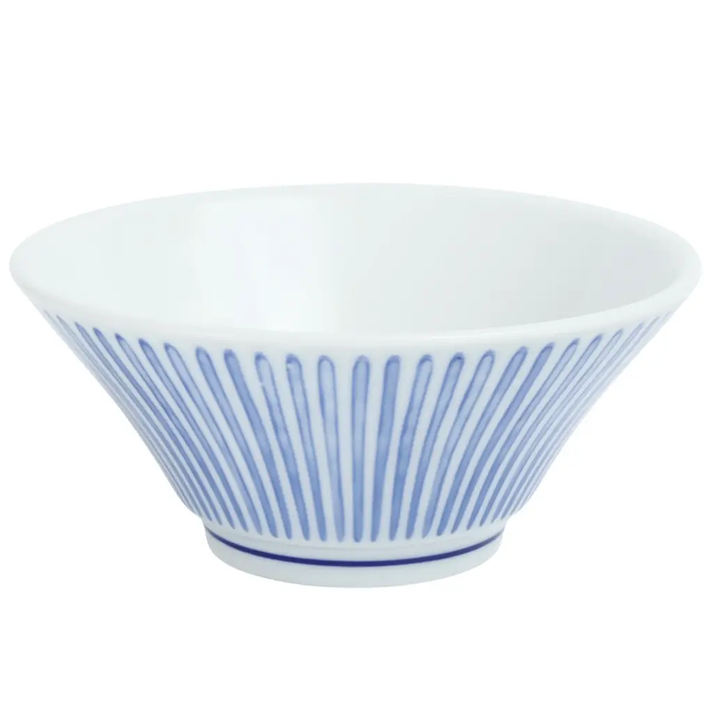 Flared-Rim Bowl 5.5" (Blue Rain Pattern)