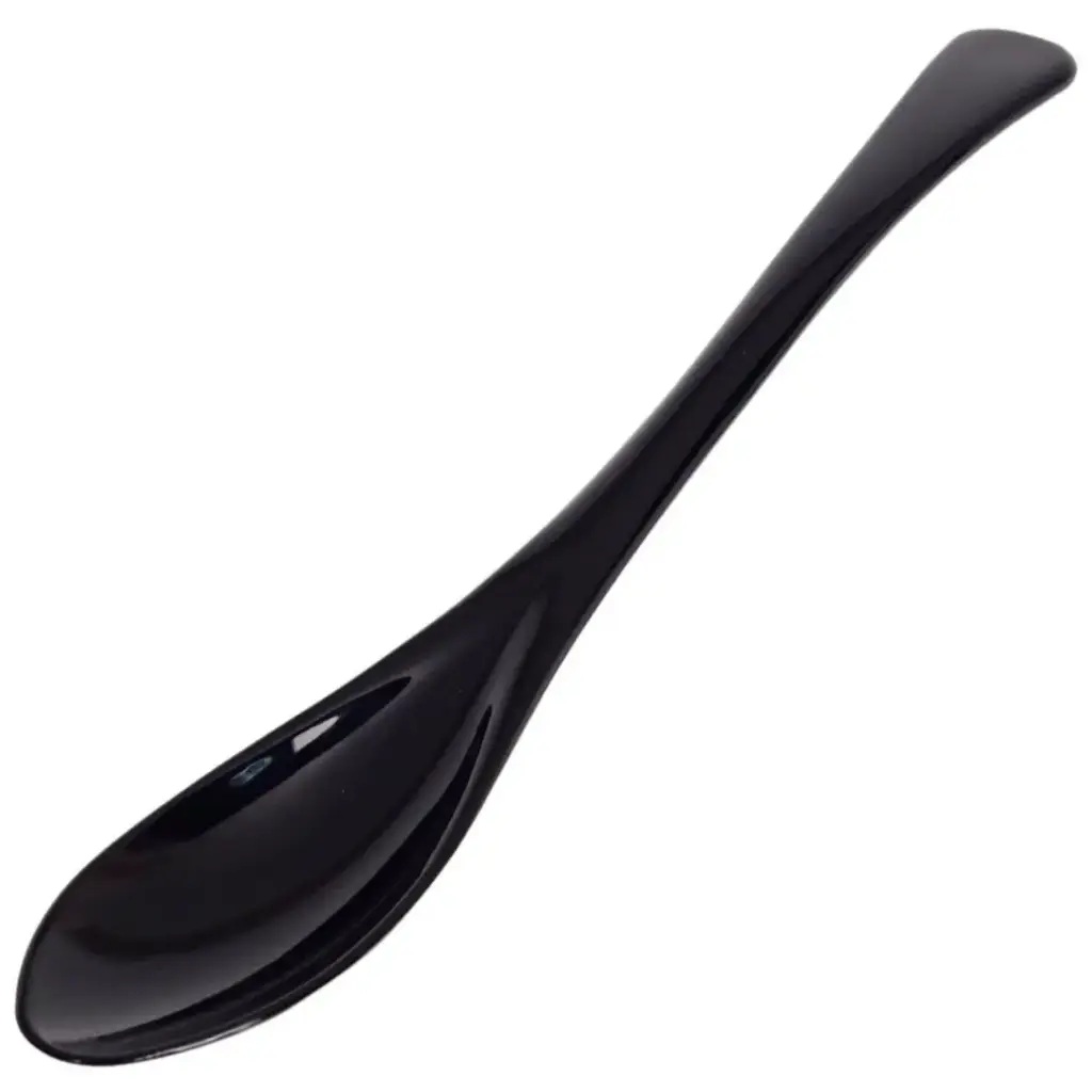 Melamine Paddle Spoon 19.5x3.4 cm (Black)