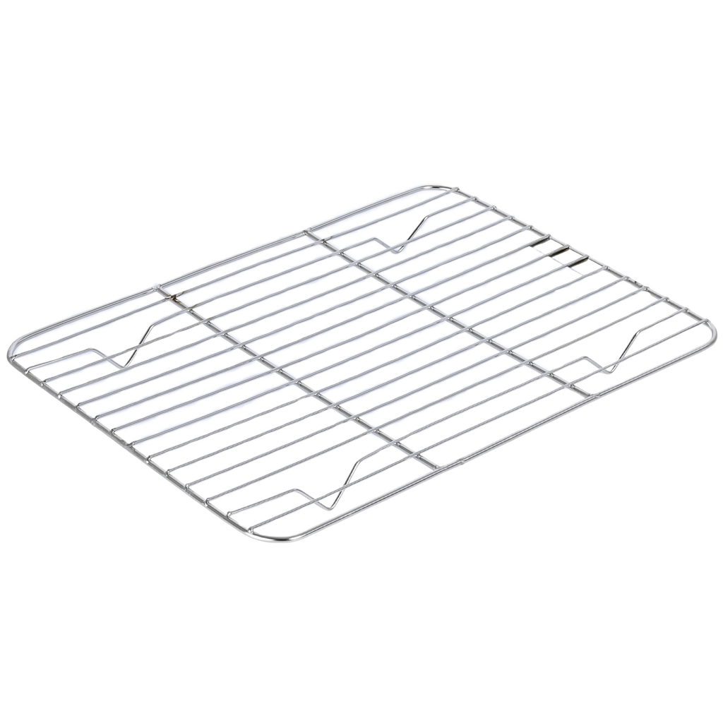 ตะแกรงรองของทอดสเตนเลส 32x24x1.8 ซม. (18-8)