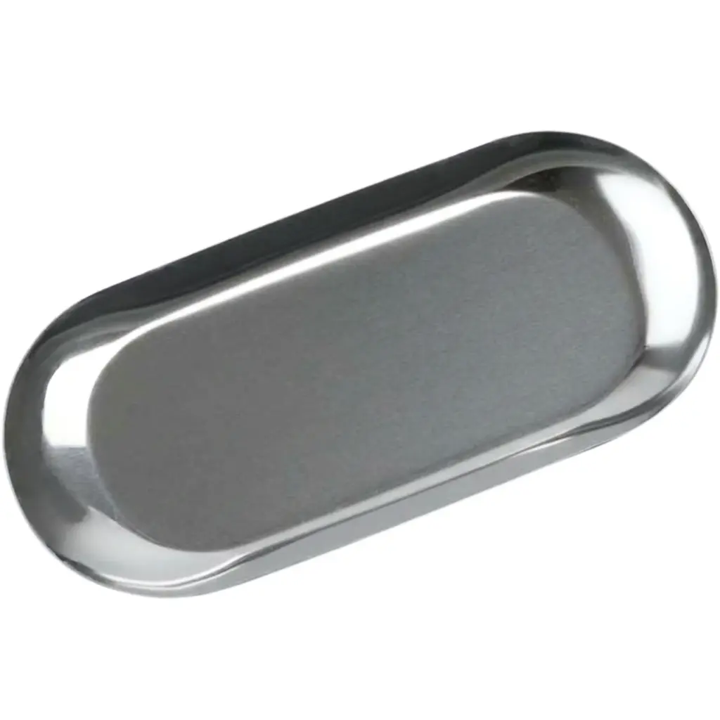 ステンレス楕円トレー 18x8.5 cm