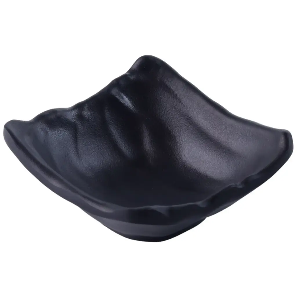 Melamine Square Zensai Appetizer Bowl 3.5" (Zen Series, Black)