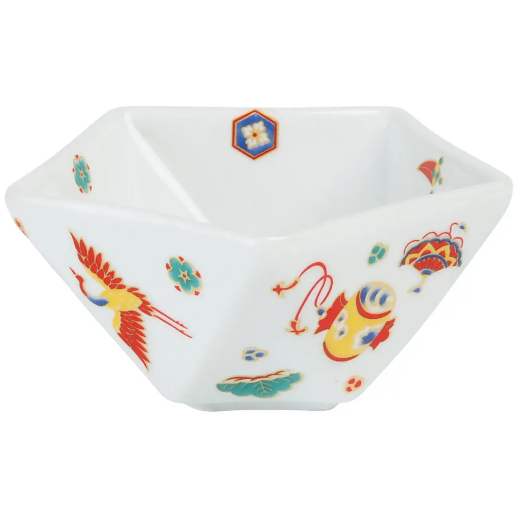 五角小鉢 3.5" (かわいい柄)
