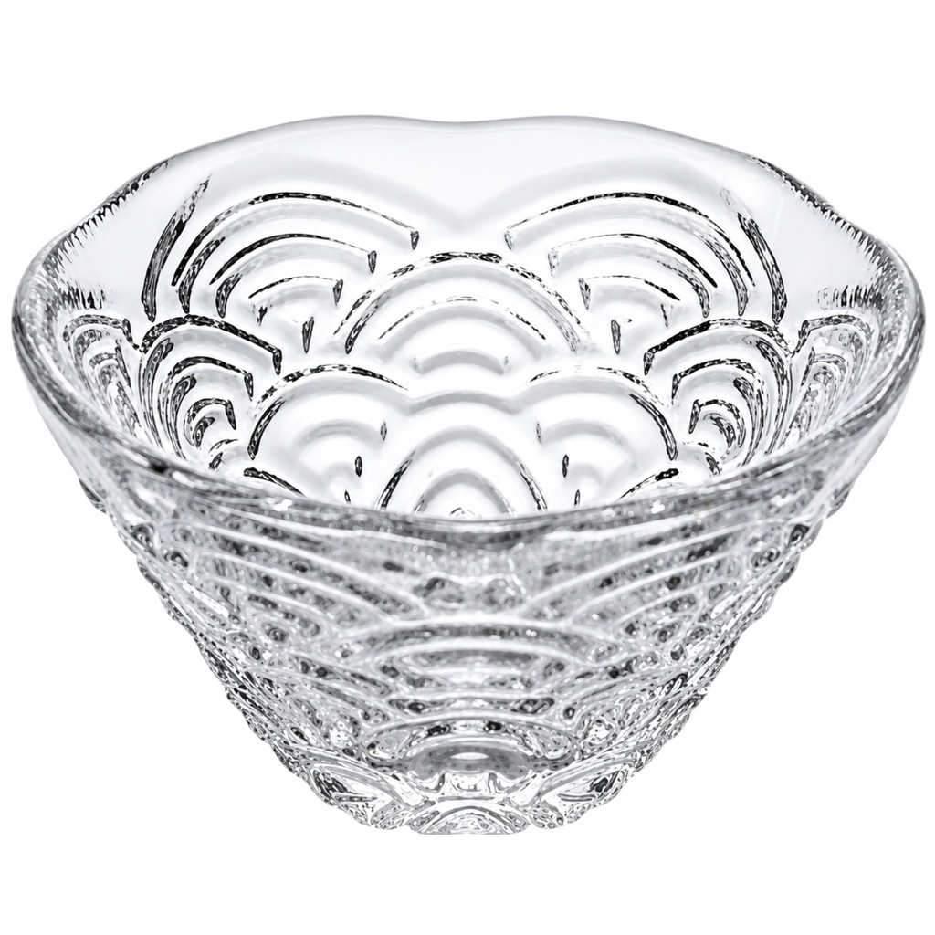 Glass Cup 40 ml (Wave Pattern)