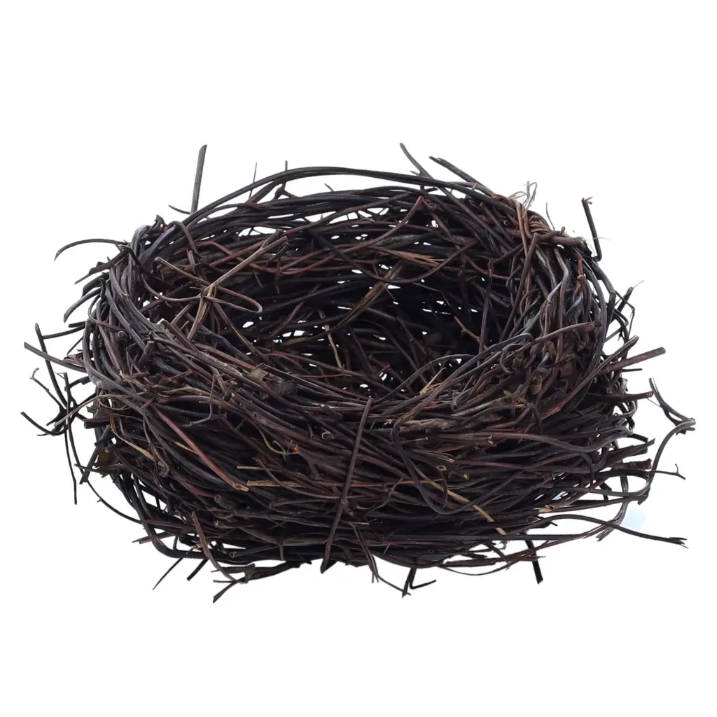 飾り用鳥の巣 13 cm