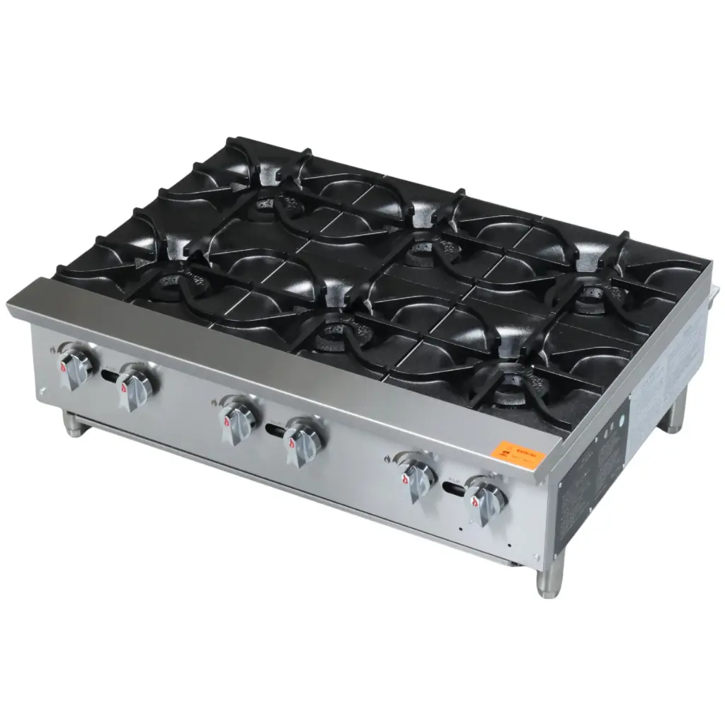 Western Gas Range 6 Burners (30,000x6) BTU