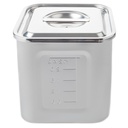 Square Stainless Sauce Canisters