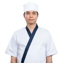 Japanese Chef Shirts, White with Navy Trim