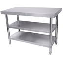 Stainless Work Tables (2-Tier Shelf)