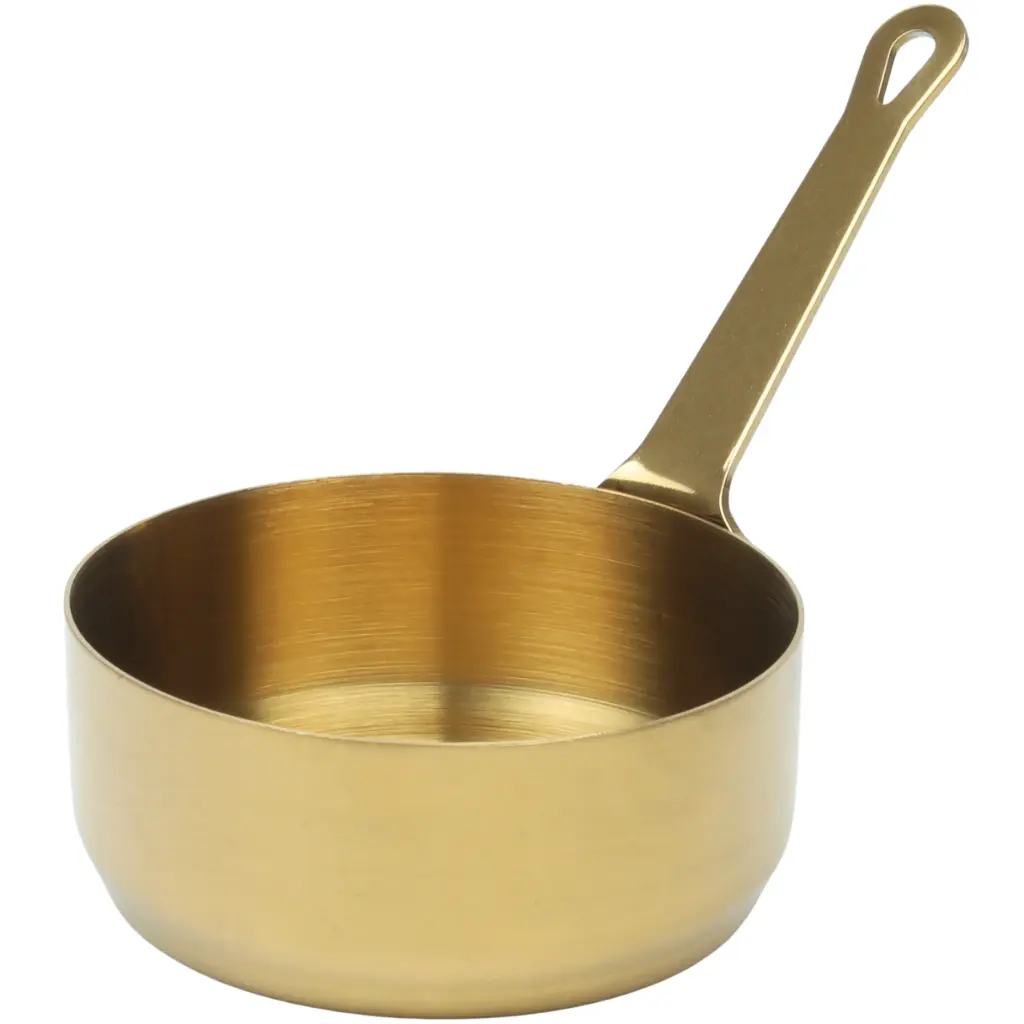 Mini Stainless Pots, Gold