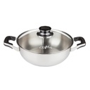 [KST0064] 2 Compartment Shabu Pot 26 cm