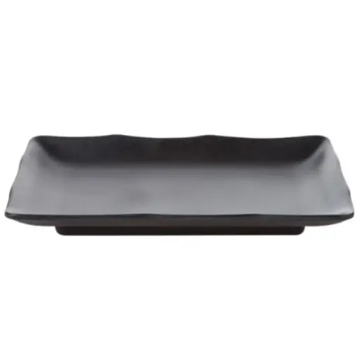 [MLM0183] จานอาเกะโมโนะดำ 10 นิ้ว Zen Series